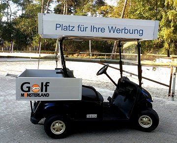 Golfcarts Golfcart mit Werbung